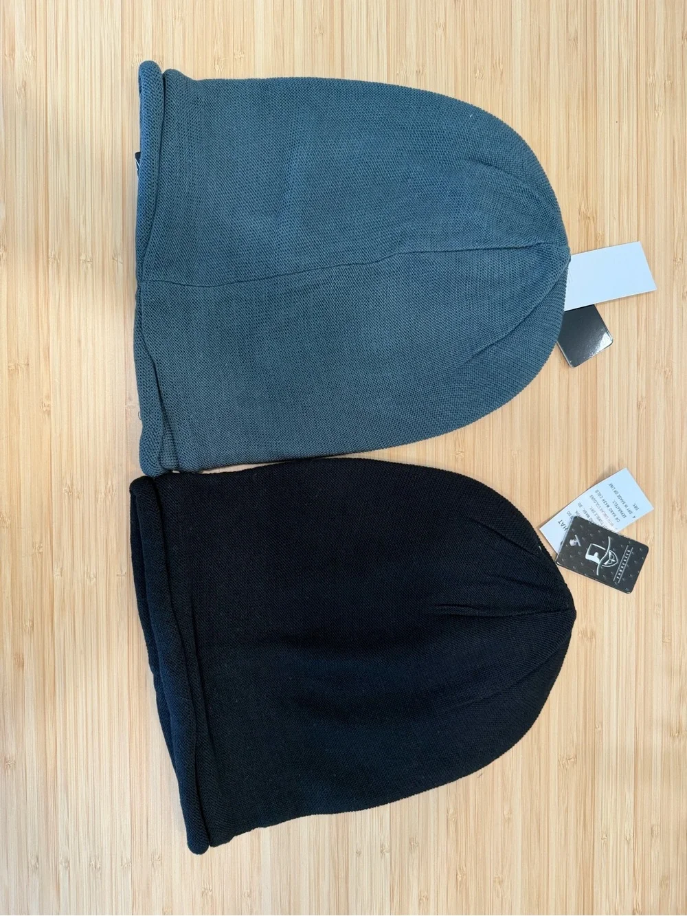Forbusite Slouchy Knit Beanie NWT Black Blue Lot 2 Hip Hop Cap Hat Outdoors